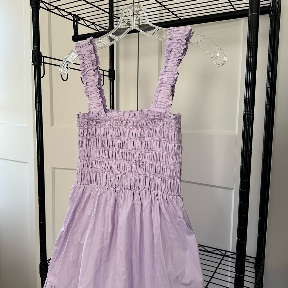 O.P.T Lavender Poplin Maxi Midi Dress Size XS/S